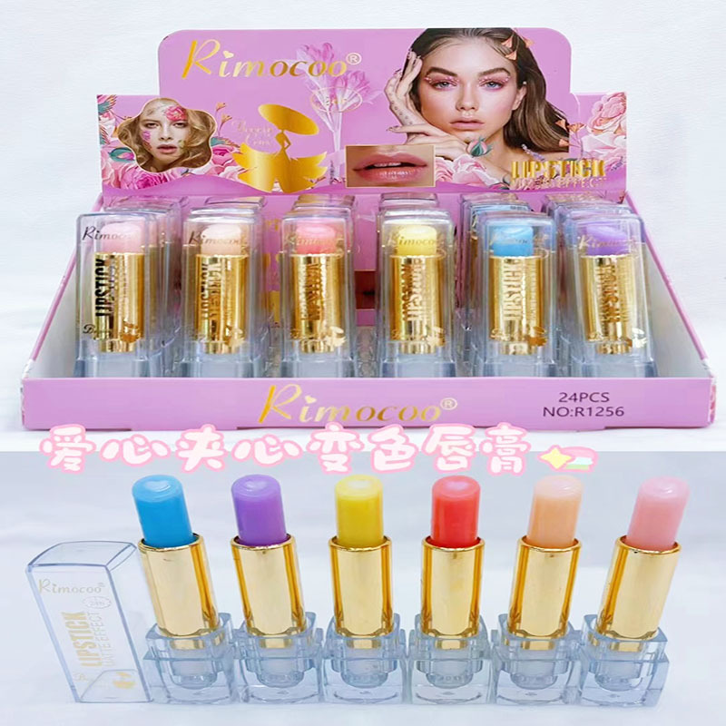 Nuevo comercio exterior transfronterizo amor sándwich color lipstick azúcar amor sándwich lipstick Yiwu maquillaje spot