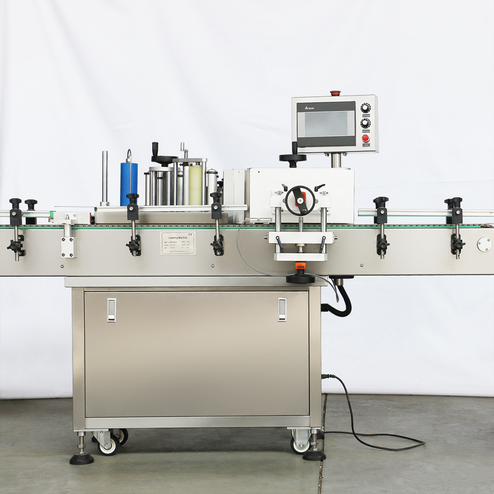 TM-150全自动圆瓶贴标机 玻璃瓶贴标机 化妆品口服液圆瓶贴标机