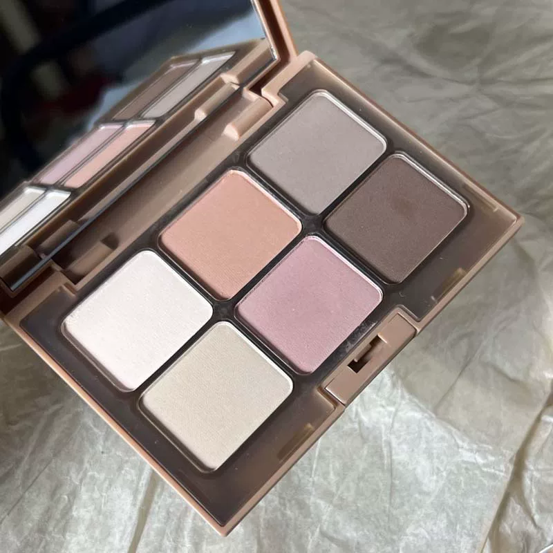 Eyeshadow Palette (HERORANGE) Complex — 6 earth-tone pans, includes blush & highlighter