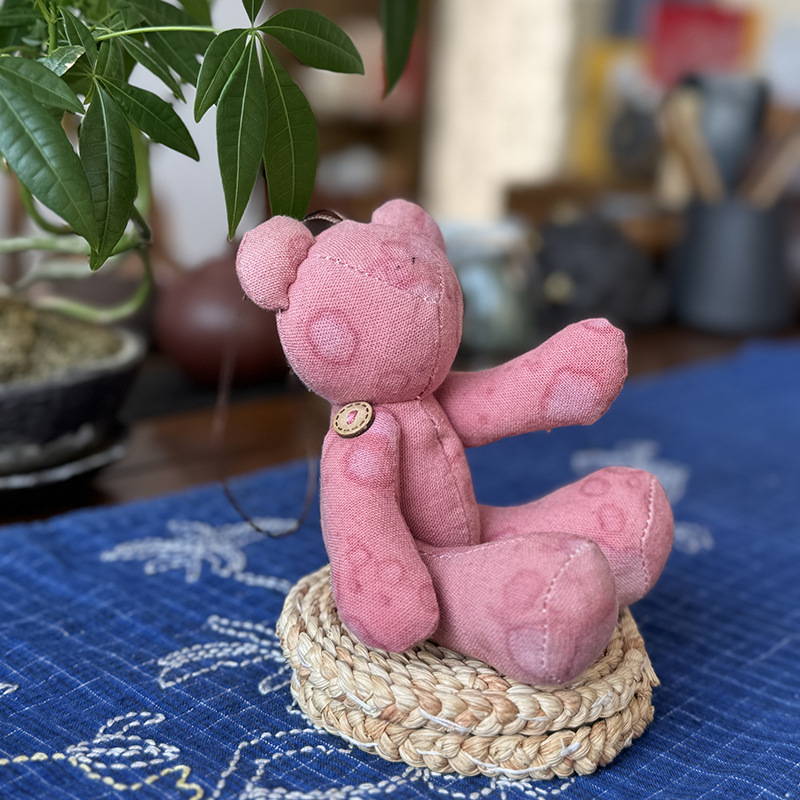 Nuevo oso muñeca muñeca Lu bordado tela de mosaico bolsas de juguete para niños productos acabados colgantes adornos de dibujos animados para el hogar oso