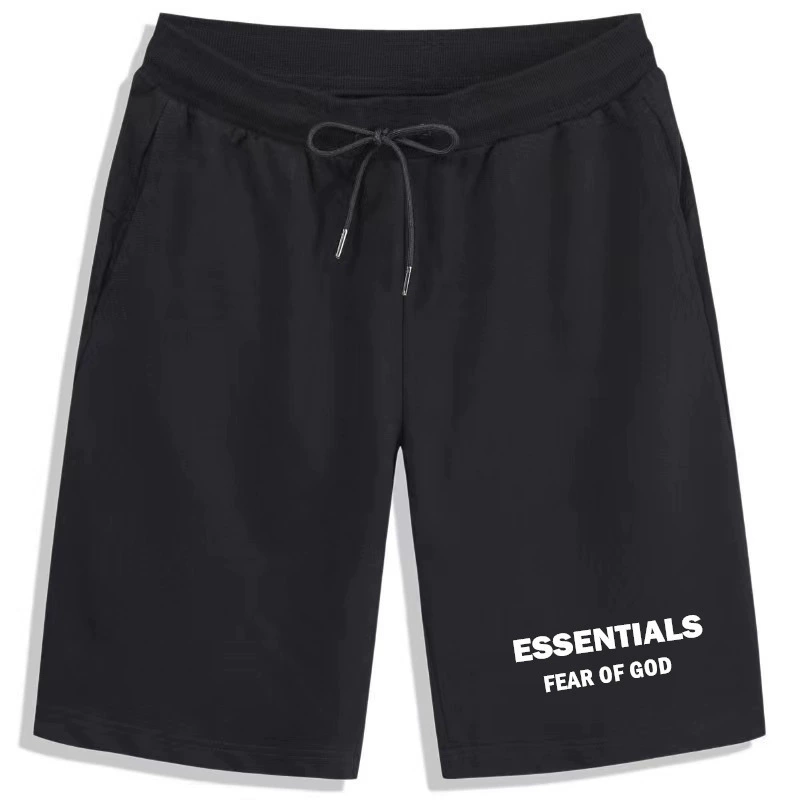 Трансграничные мужские и женские хлопчатобумажные шорты ESSENTIALS спортивные шорты для мужчин и женщин