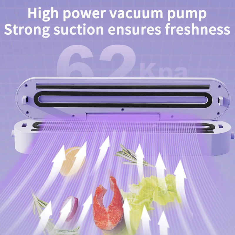 Cross -border vacuum food preservation seal charging small household packaging machine LCD automatic vacuum secret seal