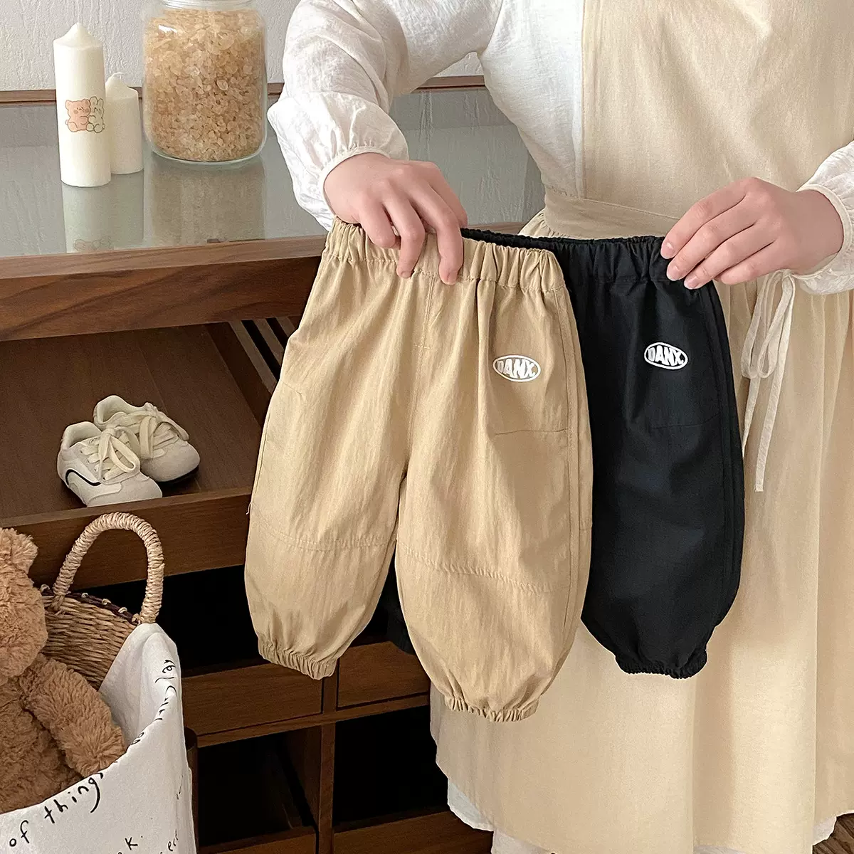 点兮男童工装裤春秋季新款婴幼儿裤子男孩春装男宝宝休闲束脚裤潮