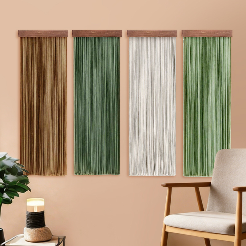 Cross-Border New Product Bohemian Wooden Board Tassel Tapestry Living Room Homestay Room Wall Decoration Color-Blocking Wall Hanging Decoration Cross-Border New Product Bohemian Wooden Board Tassel Tapestry Living Room Homestay Room Wall Decoration Color-Blocking Wall Hanging Decoration