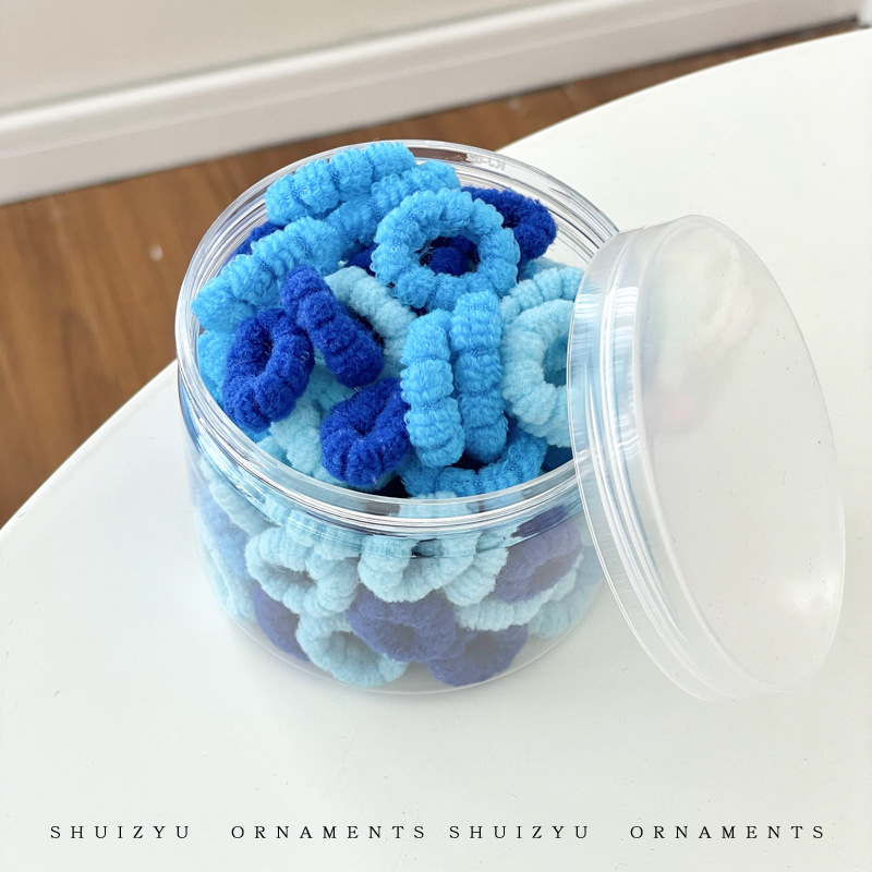 Banda de pelo de pulgar corbata cuerda de pelo hembra niños no lastiman pelo banda de goma pequeña banda de goma elástica alta cuerda de pelo del bebé accesorios para el cabello