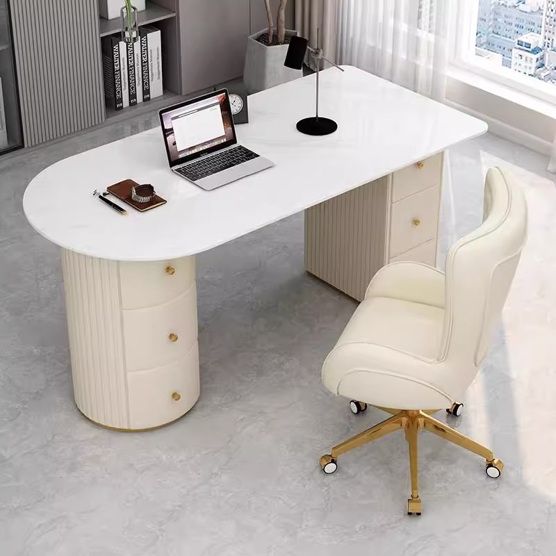 Mesa de consultas de salón de belleza moderna de lujo simple mesa de consultas de recepción de fotografía de boda mesa de consultas de consulta ambulatoriales orales image 5