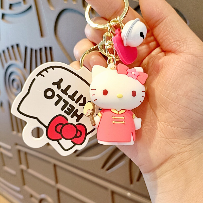 サンリオの着せ替え日記アニメのキーホルダーがかわいいkt猫の公の子のカバンのストラップの女の子のアクセサリー|undefined