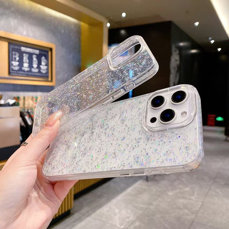 Estilo ins transfronterizo para iPhone 15 funda para teléfono móvil brillo de doble cara IMD Apple 16/14pro Japón y Corea 13/12x