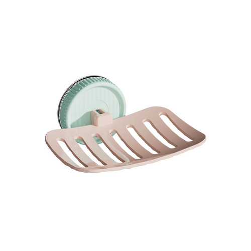 Candy color suction cup soap box Punch-free bathroom bathroom soap box dopamine style suction cup soap box