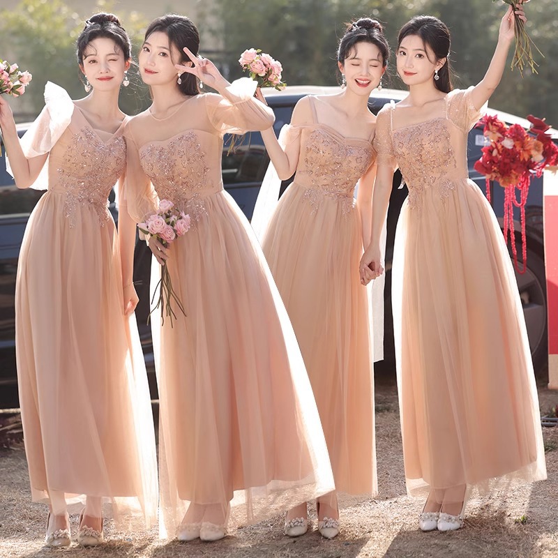 Bridesmaid Dresses 2026 New Style Sister Group Bridesmaid Dresses Fairy-Like Niche Fashion High-End Bestie Bridesmaid Dresses