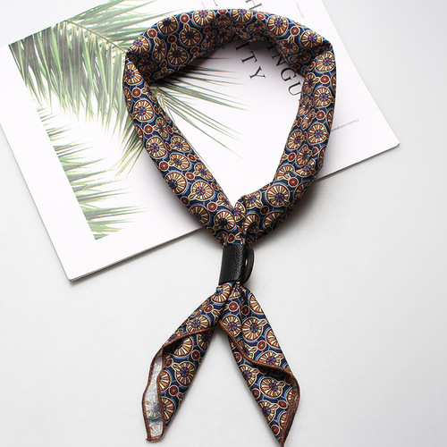 Small silk scarf female ins Korean spring and autumn small square scarf summer scarf versatile fashion decoration professional small scarf batch