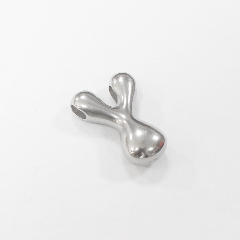 Steel-colored Y letter (with horizontal hole on top) thickness 6.0*width 12.5*height 18mm*aperture 1.8mm (unit weight 2.96g)