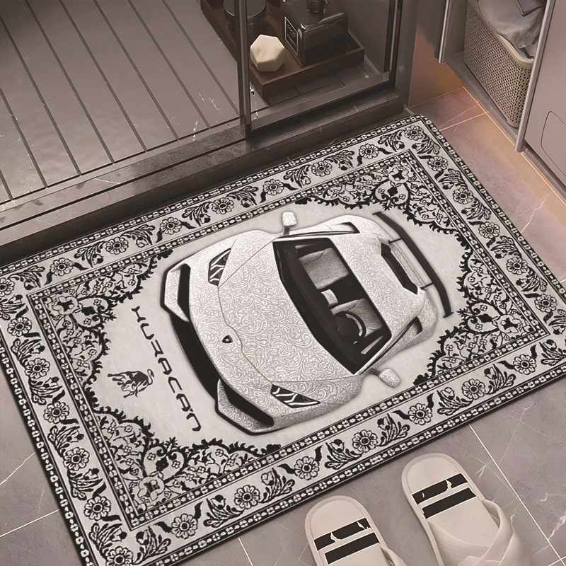 Cross-Border Hot-Selling Car Diatom Mud Floor Mats, Bathroom Water-Absorbent Non-Slip Floor Mats, Bathroom Door Mats, Entrance Stain-Resistant Floor Mats