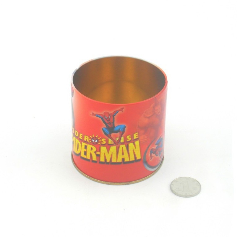 厂家马口铁罐 高档笔筒 学生文具用品铁罐