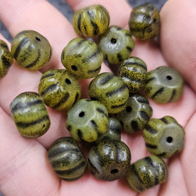 Green Agate Pumpkin Beads, Jade Loose Beads, Antique Imitation Agate Chalcedony, Lucky Gourd Jade Spacers, Abacus Beads, Jewelry Green Agate Pumpkin Beads, Jade Loose Beads, Antique Imitation Agate Chalcedony, Lucky Gourd Jade Spacers, Abacus Beads, Jewelry