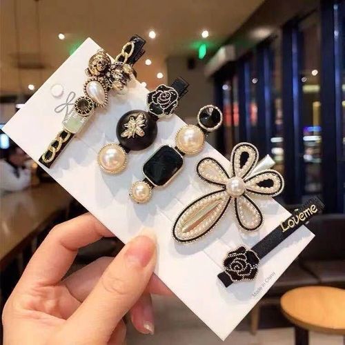 Korean-style hair clip sweet hair accessory headwear pearl hair pin for adult women side clip for teenage girls top clip fringe one-piece clip