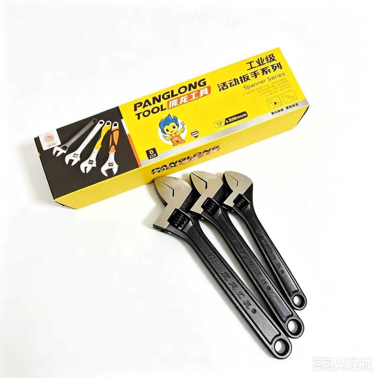 Llave Ajustable de Gran Apertura 12 Pulgadas de Acero al Alto Carbono para Baño
