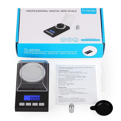 New product mini jewelry scale 0.001g precision electronic scale gold laboratory small pocket scale platform scale