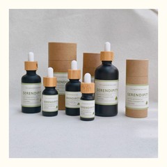 精華液分注瓶空瓶調合瓶黒色フロスト防光スポイト瓶竹蓋精油瓶5ML-100ML