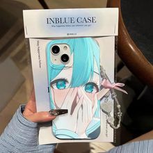 初音动漫人物适用iPhone15PorMax手机壳14苹果13大孔12/11磨砂xs