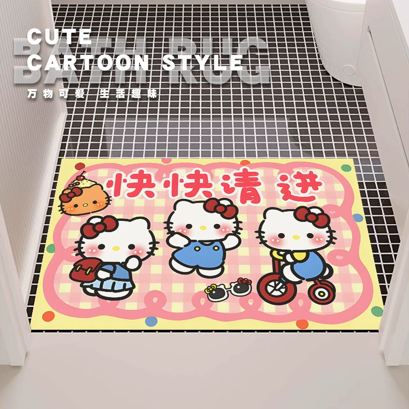 Спешите, пожалуйста, зайдите в коврик из диатомовой грязи мультфильм коврик для ванной комнаты