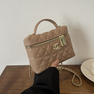 Small fragrant style 25C lunch box bag exquisite hand bag women's high-end mini messenger bag small bag box bag mobile phone bag