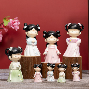 Tang Xiaohuan ancient style doll Hanfu girl cake decoration baking gift for classmates birthday gift desktop small ornaments