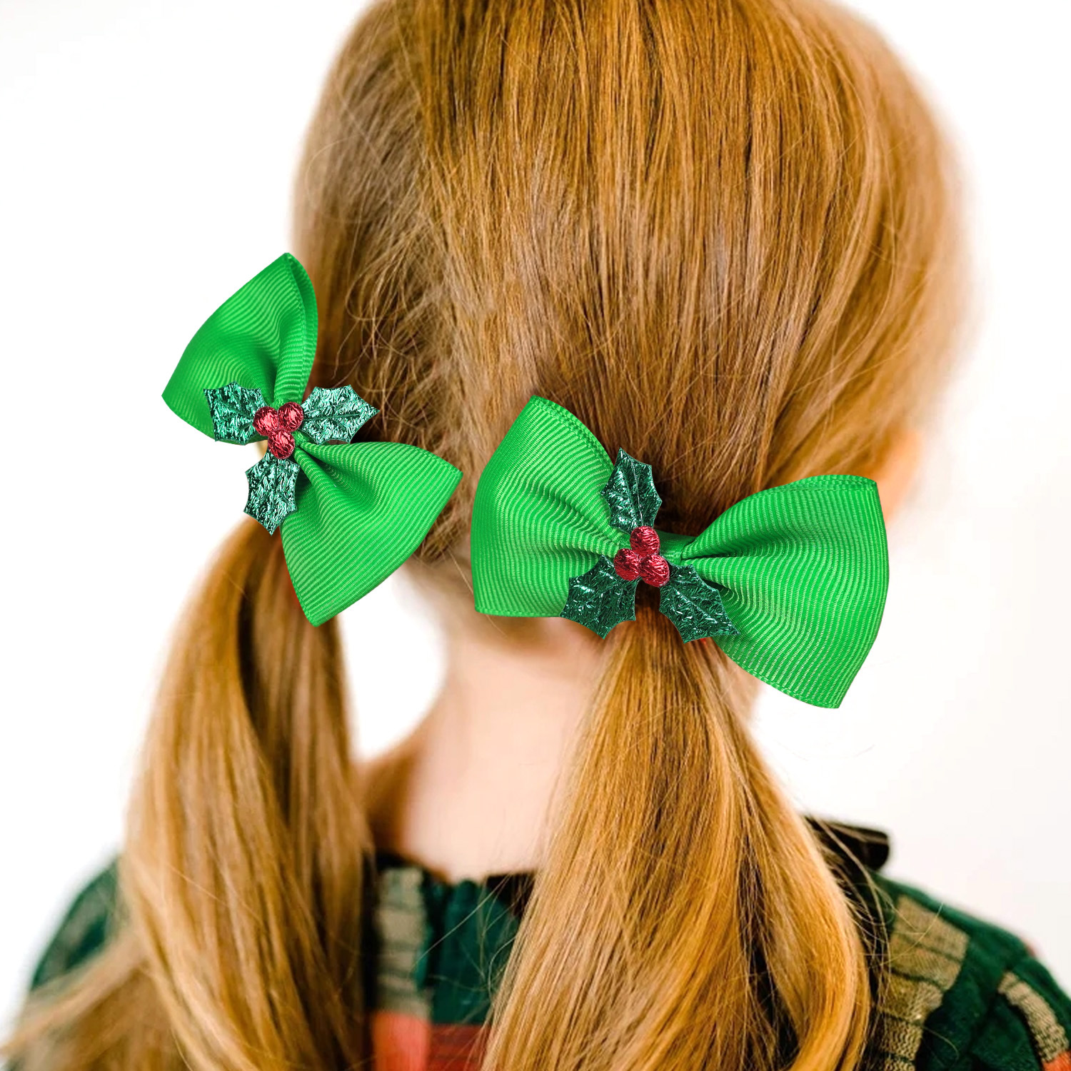 30g Weight Christmas Ethnic Style Kid'S Solid Color Bow Knot Hair Clip