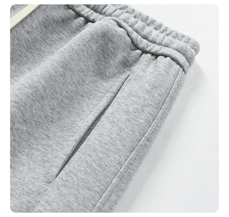 Pantaloni tuta uomo gamba larga taglio dritto cotone comodo_voghion.com