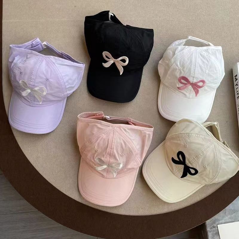 Kinder Sommerhut Dünn Schnelltrocknend Halbhohl Top Pferdeschwanzhalter Sonnenschutz Baby Baseballkappe_voghion.com