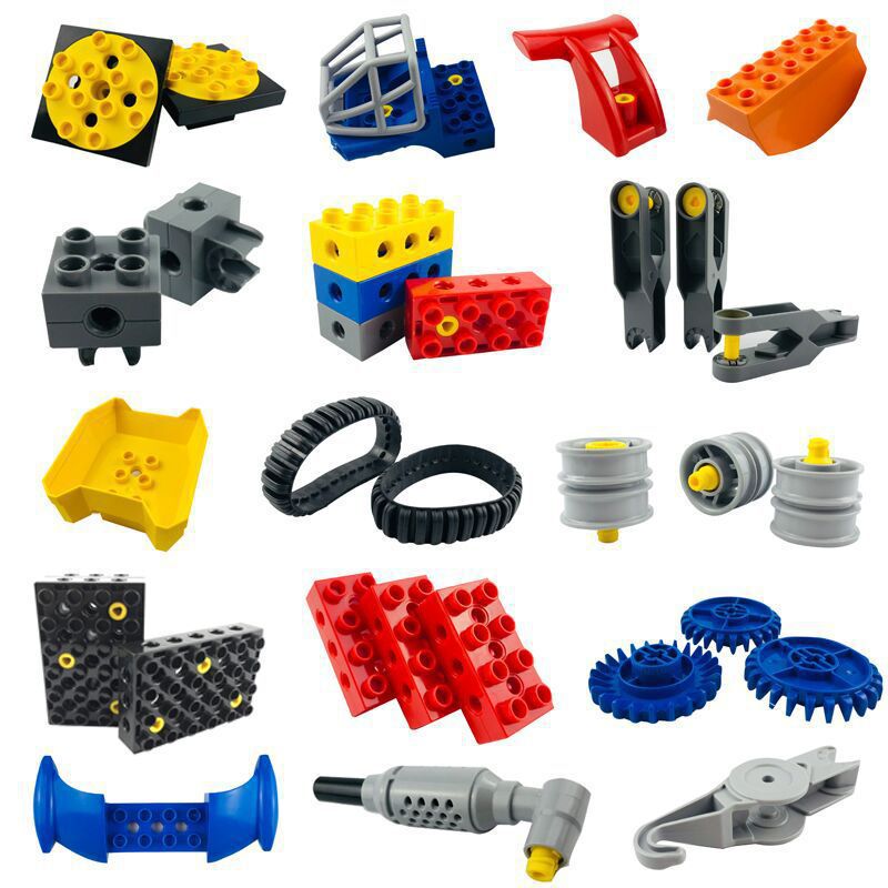 Compatible with Lego 9656 45002 9090 9076 gear pipe machinery large particle building blocks technology teaching aids