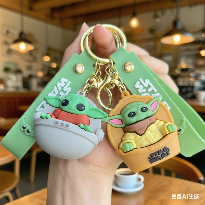 New Baby Yoda Keychain Cute Doll Star Wars Keychain Pendant Couple Car Accessories Wholesale New Baby Yoda Keychain Cute Doll Star Wars Keychain Pendant Couple Car Accessories Wholesale
