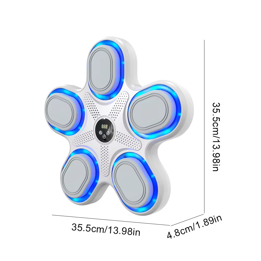 Equipo de entrenamiento de la máquina de boxeo de música inteligente vertical práctica de boxeo pared objetivo máquina de potencia niños reacción objetivo de boxeo