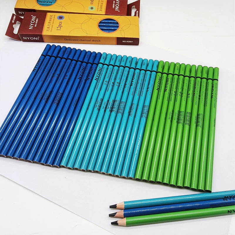 尼奥尼 Sketch Charcoal Pencil Art Exam Professional Sketch Soft Medium Hard Painting Brush Sketch Pencil Charcoal Pencil