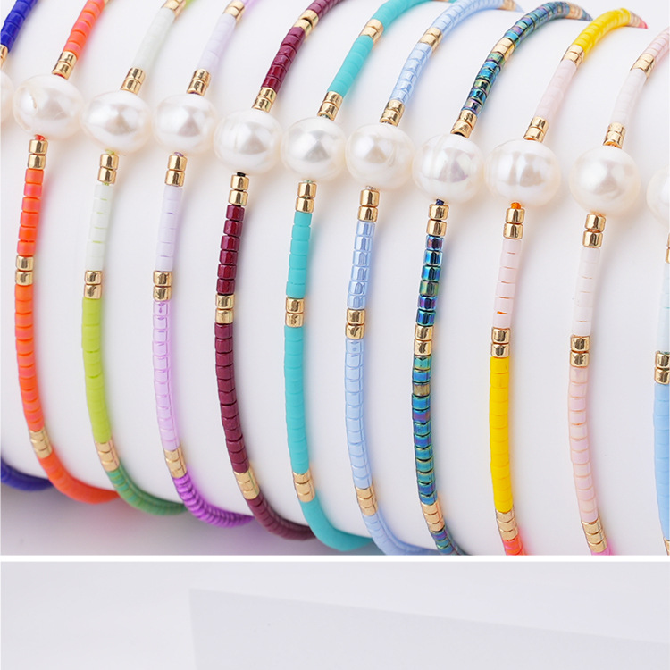 Fashion Round Beaded Pearl Womenu0027S Bracelets 1 Piece