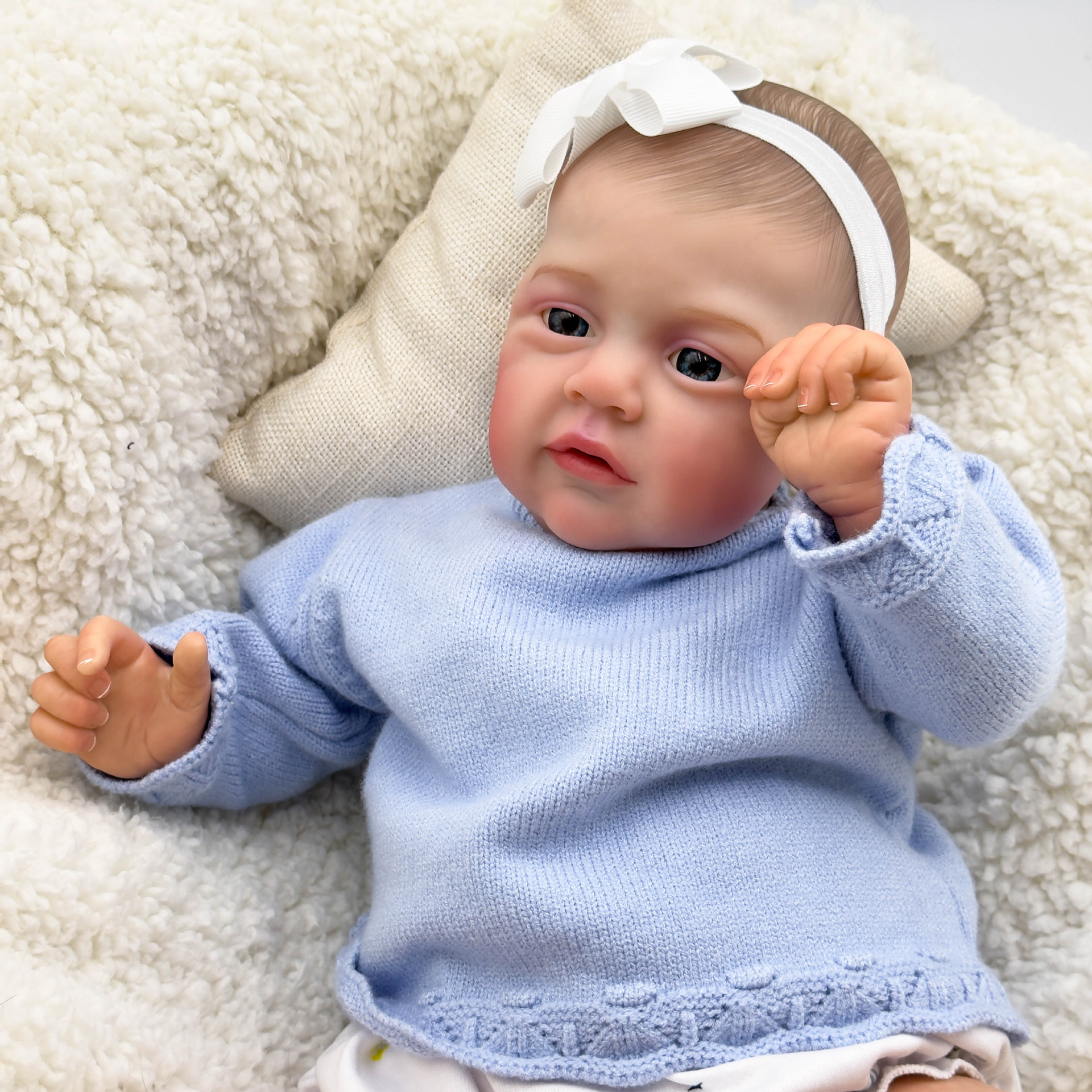 50cm tela cuerpo simulación bebé reborn muñeca Maryann transfronterizo e-commerce suministro de una sola pieza de entrega