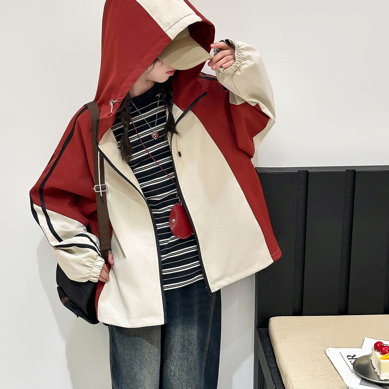 春秋款女童冲锋衣夹克2025新款儿童韩系中大童时髦秋装棒球服外套|undefined