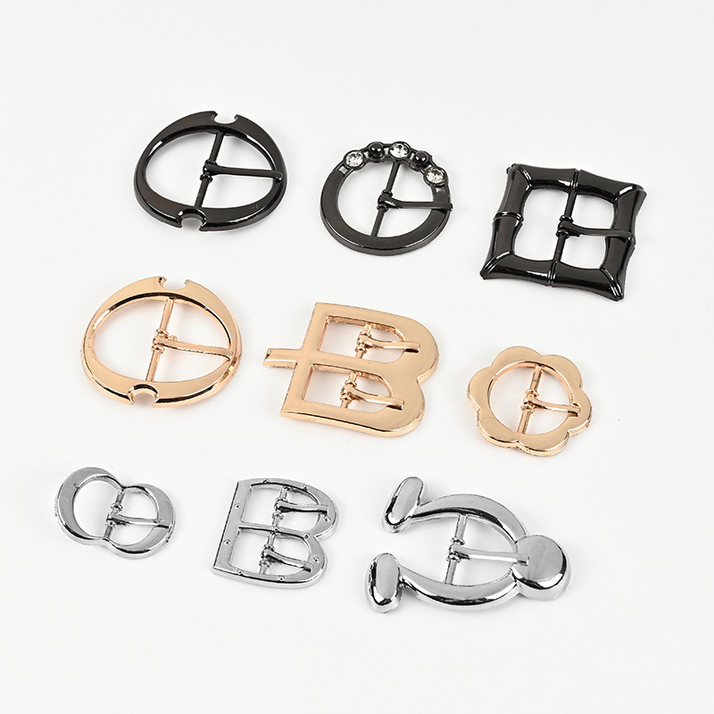 Metal Hardware Buckle for Women's Belts, Rectangular Buckle, Large Trench Coat Adjustment Buckle, B-Shaped Buckle, Adjustment Buckle, Garment Accessories Buckle