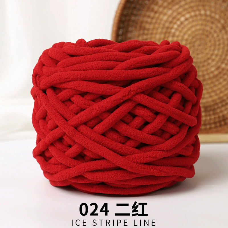 Yarn ball 100% polyester, bulky soft DIY scarf yarn, baby colors, 11×11×12 cm