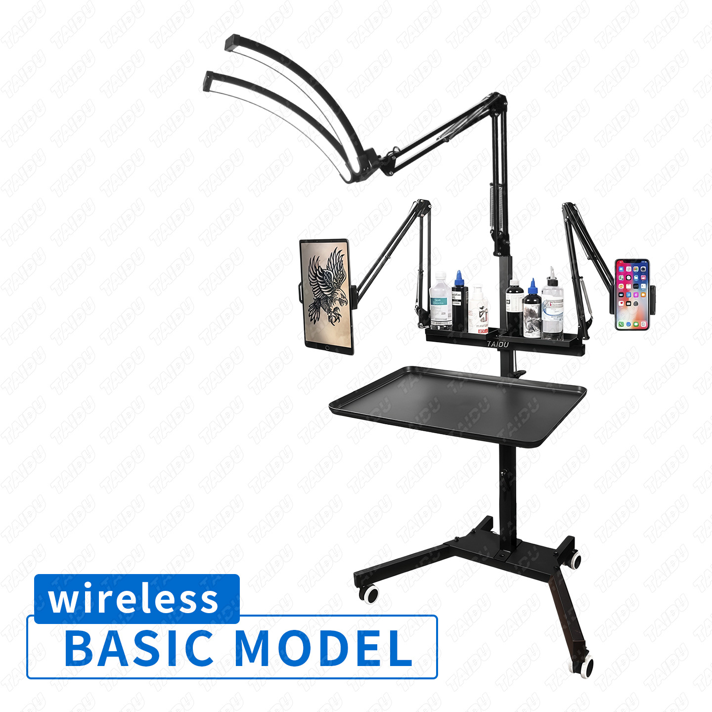 Directly Supplied from the Manufacturer, Taidu Tattoo X5 New Model Double Stand Tattoo Workstation with Light, Cross-Border New Product