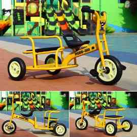 幼儿园儿童三轮车户外玩具脚踏车小孩双轮车车踩踏双人幼教童车