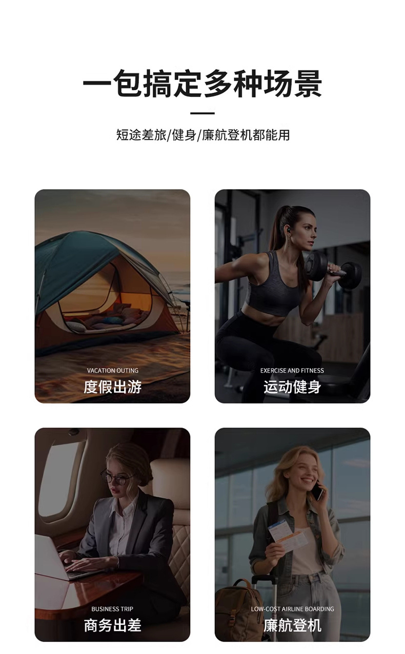 New Large Capacity Travel Bag Women Wet and Dry Separation Gym Bag Short Trip Business Trip Handheld Luggage Bag Single Shoulder Crossbody Bag