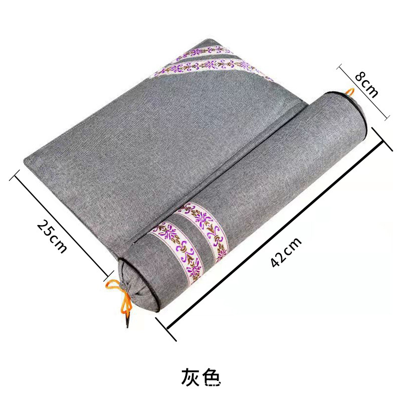 Gray spliced ​​cylindrical-one-piece pillow (1.6kg+)
