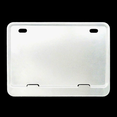 motorcycle frame license plate: License plate holder/license plate holder - solid-silver
