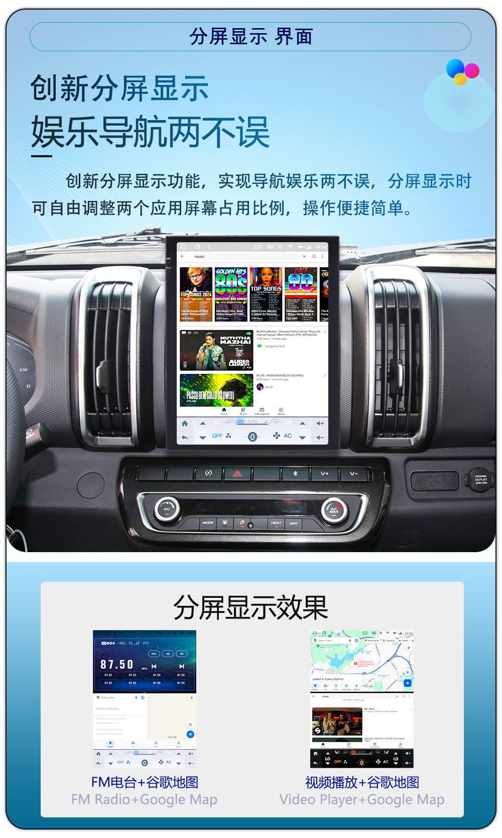 Hot-Selling 9.7inch T100/Ts18/Ts10S Android 4g Vertical Screen Navigation Device with Built-In 360 Panoramic View Universal Device
