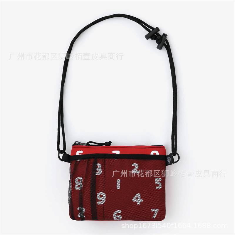 디지털 베이스 버튼 크로스백 (레드)