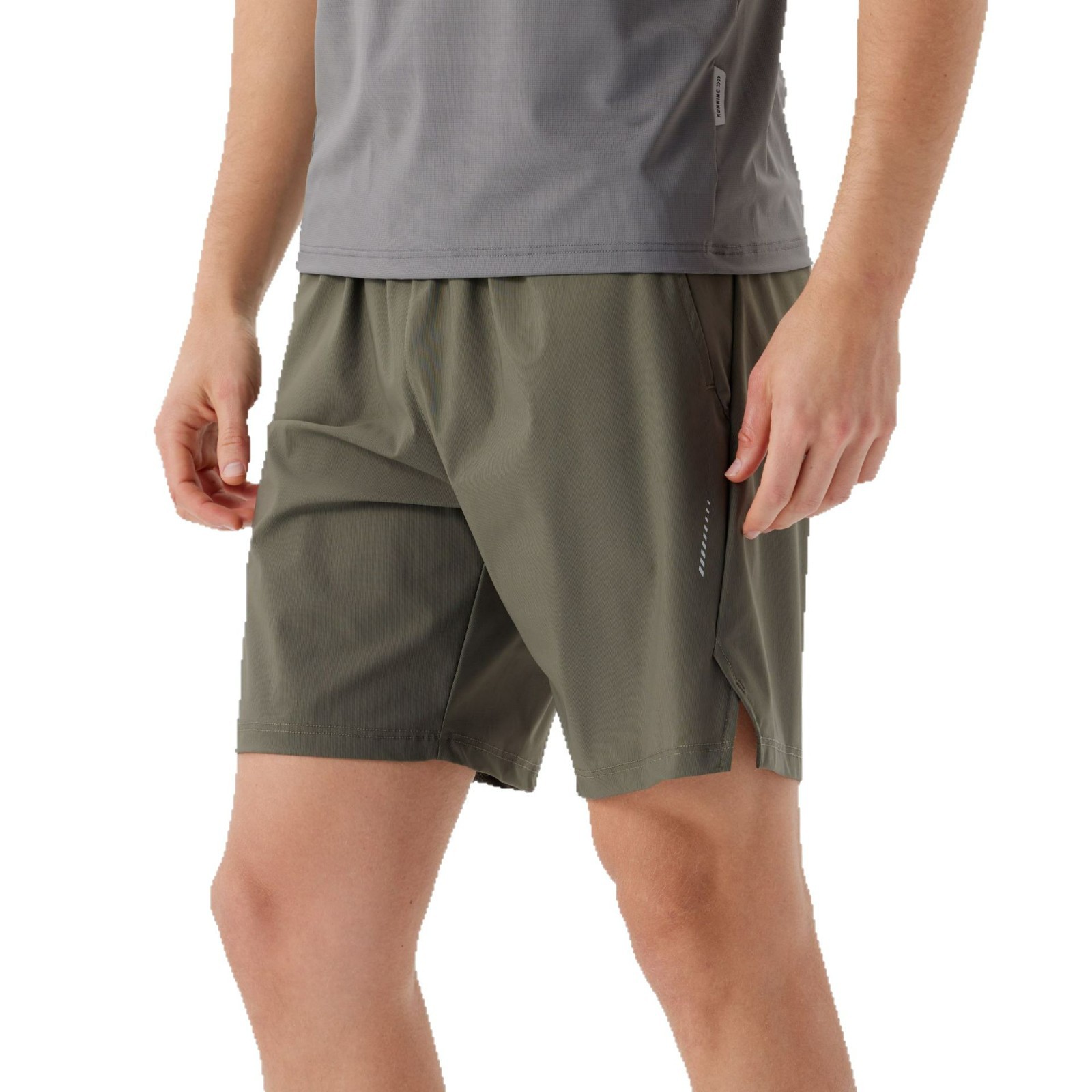Pantalones cortos de secado rápido de deportes elásticos para hombres, pantalones deportivos especiales para correr de seda de hielo de verano, pantalones de cinco puntos de fitness casuales sueltos para hombres