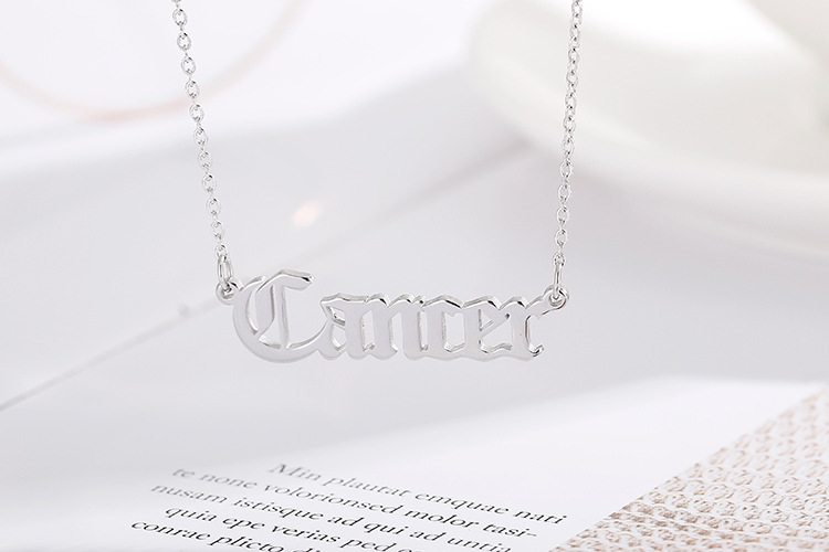 Titanium Steel Fashion Letter Necklace display picture 13