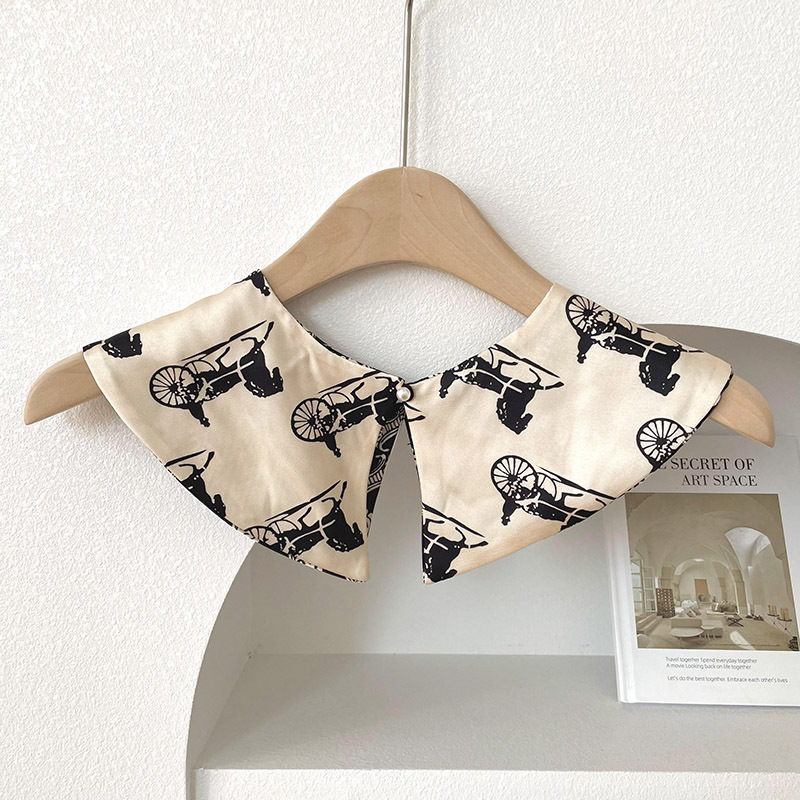 Nueva bufanda de cuello falso para mujer hebilla de perla chal exterior primavera y verano falda a juego camisa cuello-protección chaleco bufanda