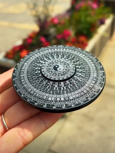 ✅ Fingertip Gyro Tai Chi Bagua Decompression Spiral Toy Manual Zhouyi 64 Hexagrams Metal Gyro Chinese Style Luo